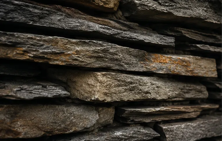 Geschichtete Natursteinplatten